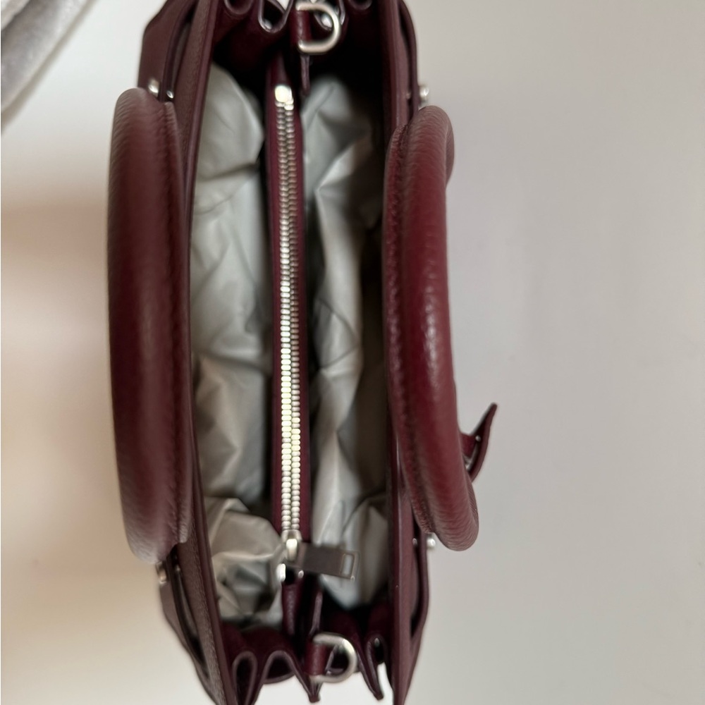 SAINT LAURENT
Baby Sac De Jour Tote/Shoulder Bag Burgundy with Silver Hardware - Picture 12 of 12